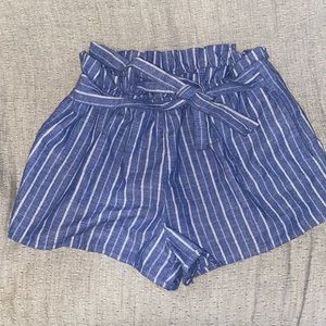 Women paper bag shorts size s